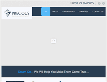 Tablet Screenshot of preciousedu.in